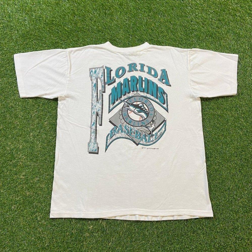 Florida Marlins T Shirt Tee Resort Images Made Usa Tee